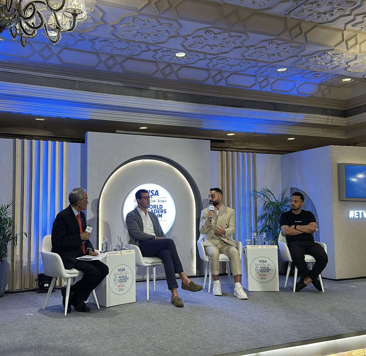 Leadership room photo showing ET World Leaders Forum keynote context and audience.